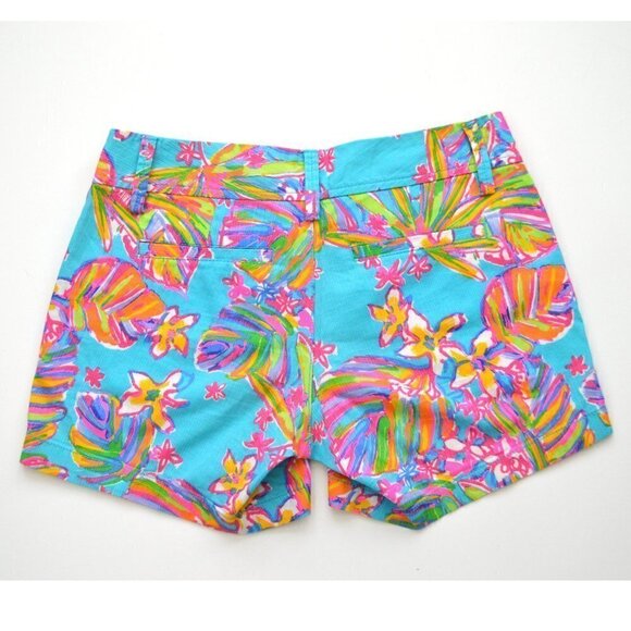 Lilly Pulitzer Callahan Shorts Summer Haze Blue 00 - Picture 2 of 5